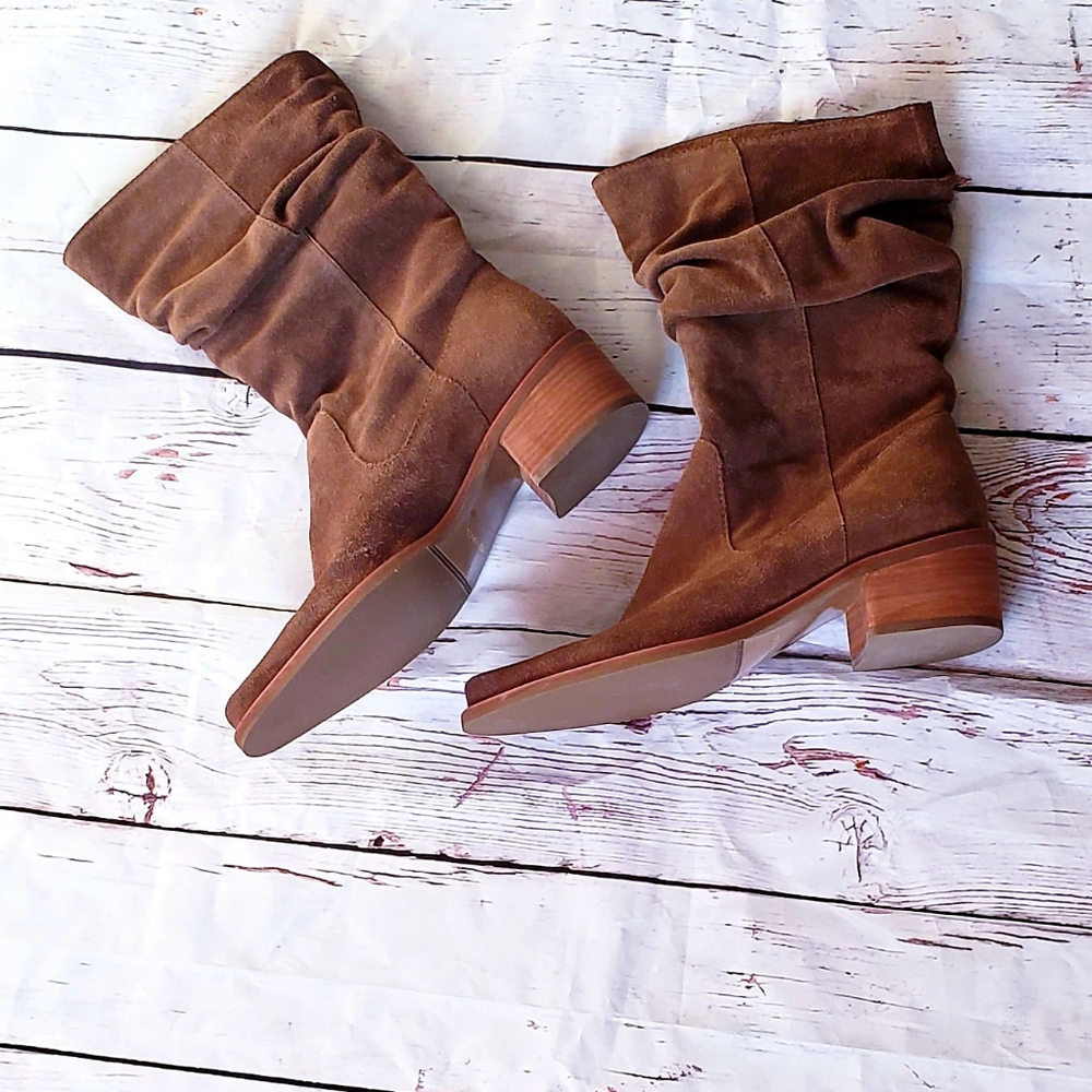 Nicole Miller boots Western pull on rider size 8 like new never brown